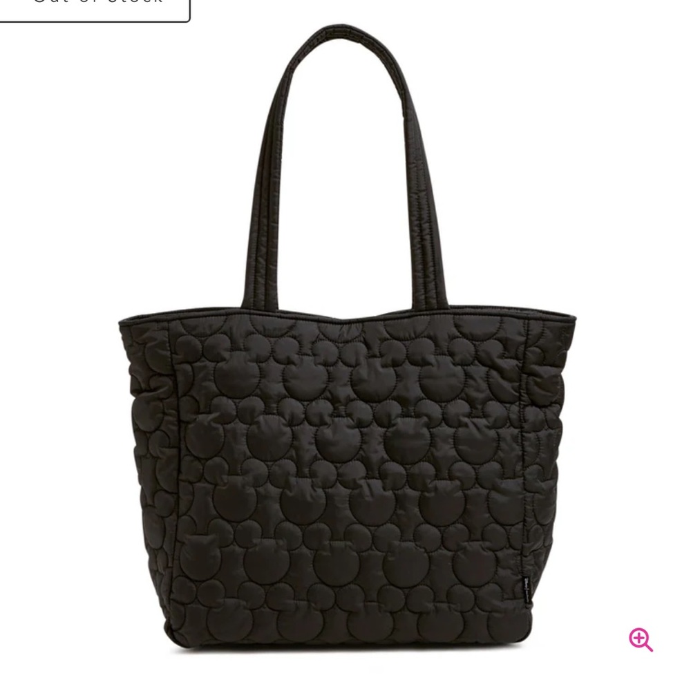 NWT Vera Bradley Disney Mickey Featherweight Black Vera Tote Bag